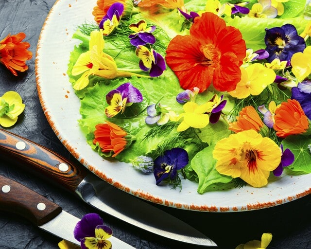 Perfect Tea Party Bridal Shower: 6 Steps & 36 Elegant Ideas You Need 7 Edible Flowers Salad