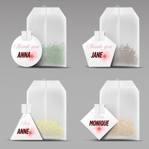 Perfect Tea Party Bridal Shower: 6 Steps & 36 Elegant Ideas You Need 9 Personalized Tea Bags