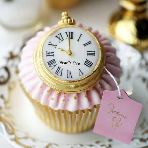 Alice in Wonderland Tea Party: 30 Dreamiest & Craziest Ideas 5 Vintage Clock Face Cupcakes
