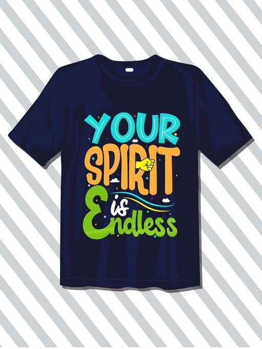Design on Full Front of a T-shirt