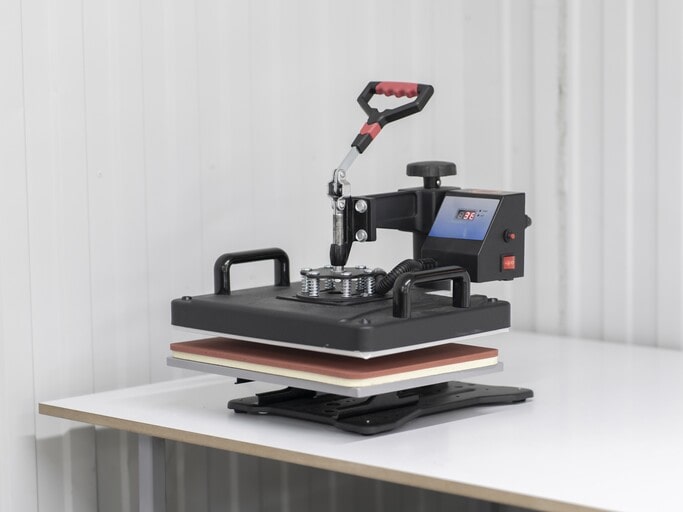 Hover the heat press platen