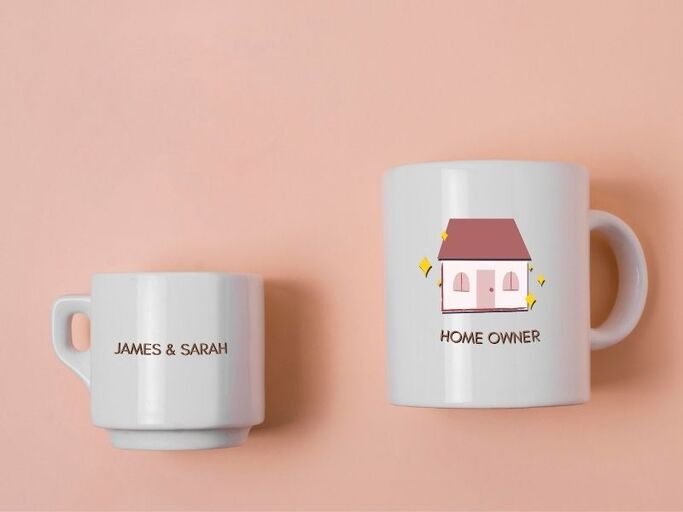 15 Personalized Housewarming Gift Ideas That Say "This Is Home" 6 Custom mugs for newhome owners