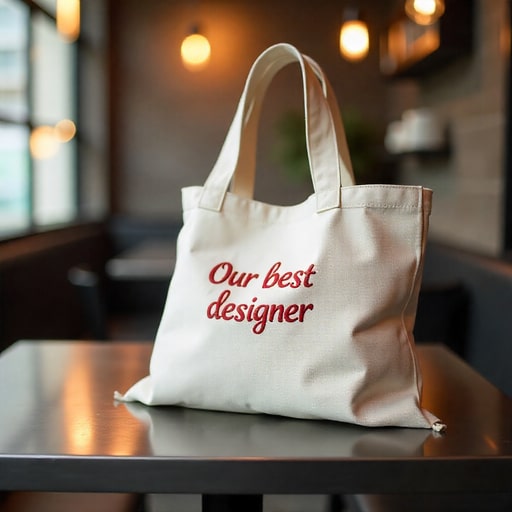 Embroidered Tote Bag