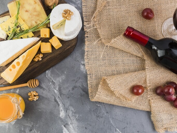 Plant-Based Cheese & Wine Basket