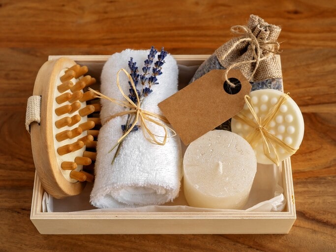 Spa or relaxation gift basket for the Parents-to-be