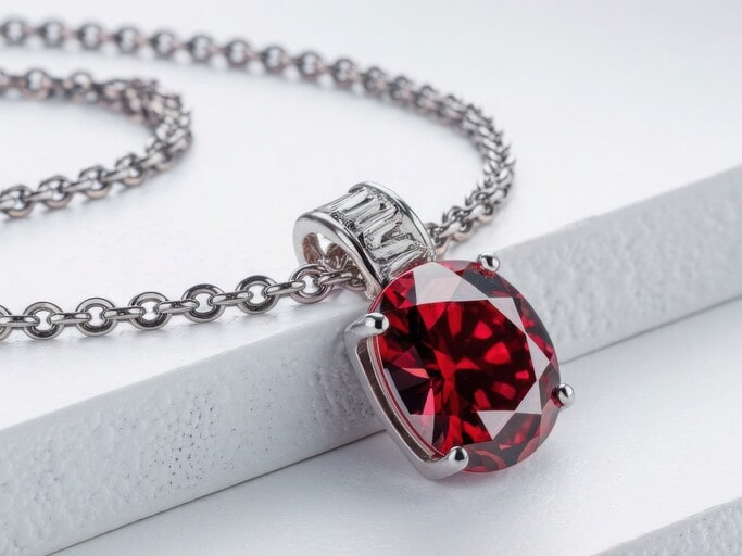 18 Meaningful 40th Wedding Anniversary Gift Ideas for Parents 2 Ruby pendant or necklace for Mom