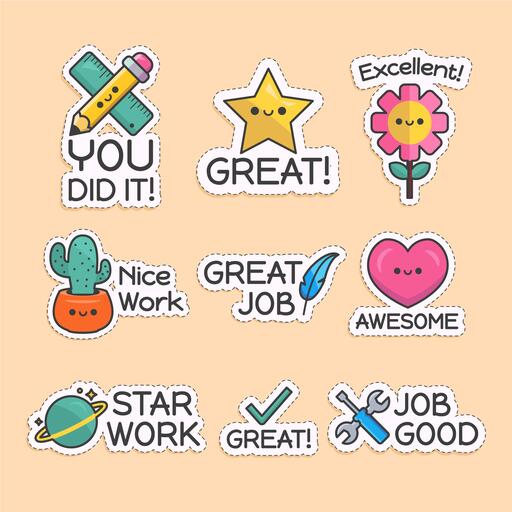 Custom Sticker Pack for Grading