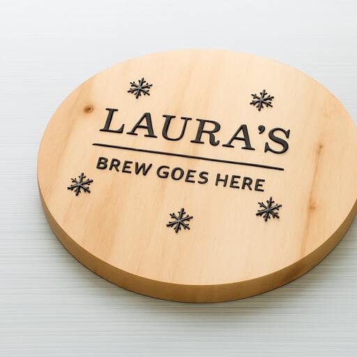 25 Easy Homemade Christmas Gifts You Can Finish in One Afternoon 8 Customized Wood Slice Coasters using UV DTF transfer stickers