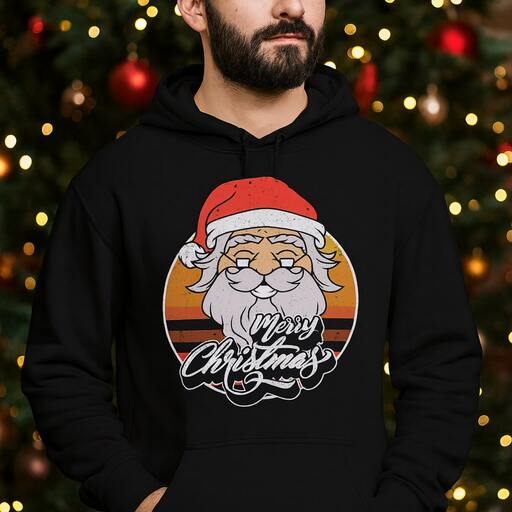 Top 23 Iconic Christmas Shirt Ideas You Can’t Go Wrong With 2 Retro Santa Face Tee