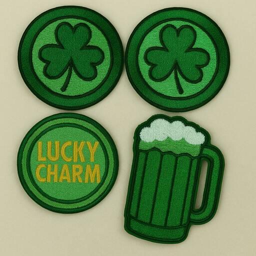 St Patrick's day embroidery patches