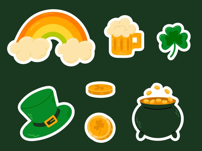St. Patrick's Day Sticker set