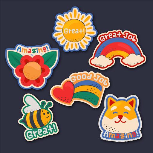 Die cut stickers