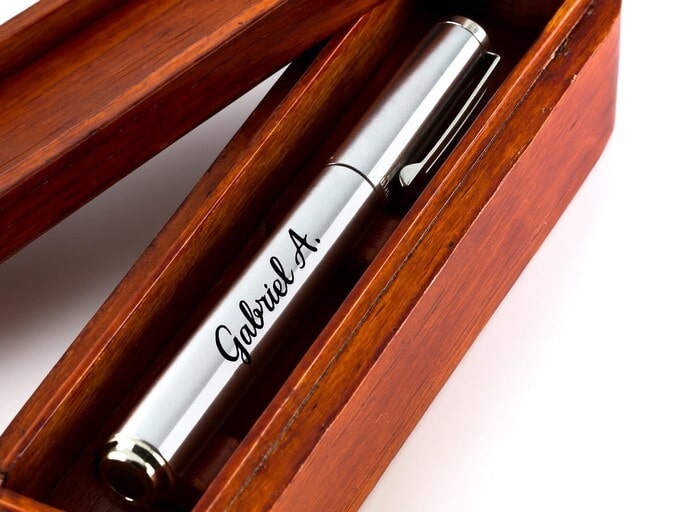 Engraved Metal Rollerball Pens are great office gifts