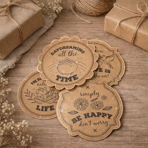 Kraft paper stickers 