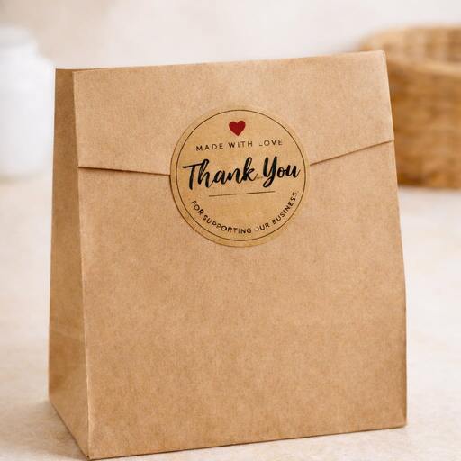 Kraft paper stickers