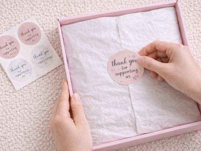 Paper stickers are affordable yet visually appealing for packaging