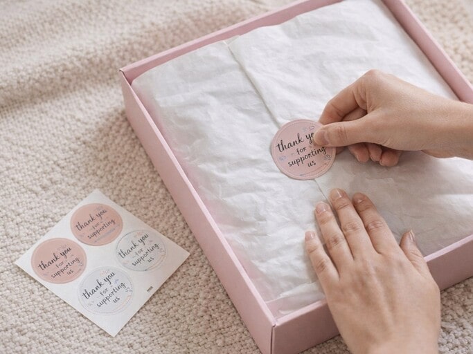 Paper stickers are affordable yet visually appealing for packaging