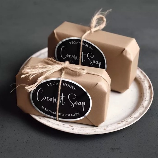 Front label for soap bars