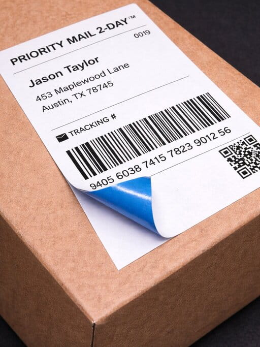 Use block out labels for fixing printing errors