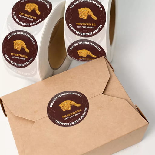 Box sealing labels
