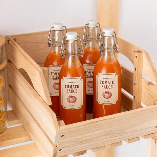Farmers market juice labels