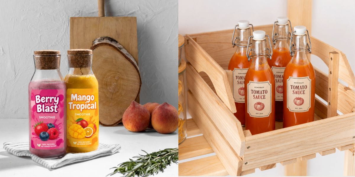 Labels for Juice Bottles - Top Ideas for 5 Different Styles of Juice Brands