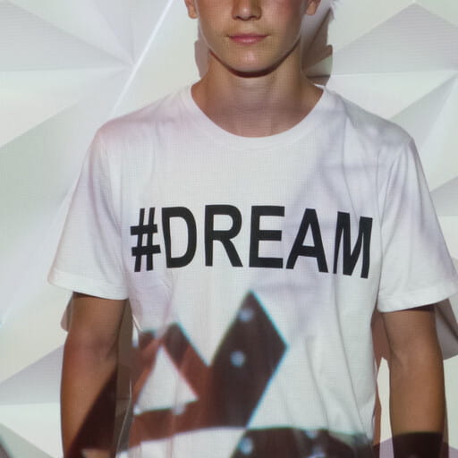 T-shirt with Single Line Text